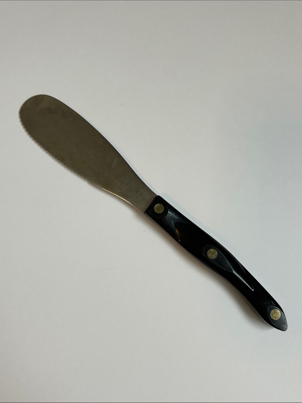 Cutco Marble Handle Stainless Steel Spatula Spreader Knife